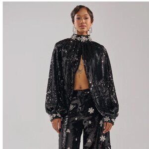 DAZZLING HOLIDAY SEQUIN TOP - L/XL